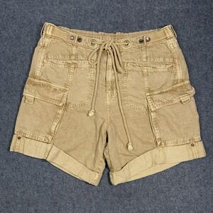 Free People Shorts Womens Small Cargo Baggy Relaxed Low Rise Longline Boho Skate